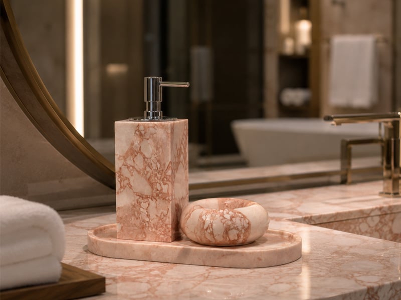 Bvlgari Marble Bathroom Tray Set