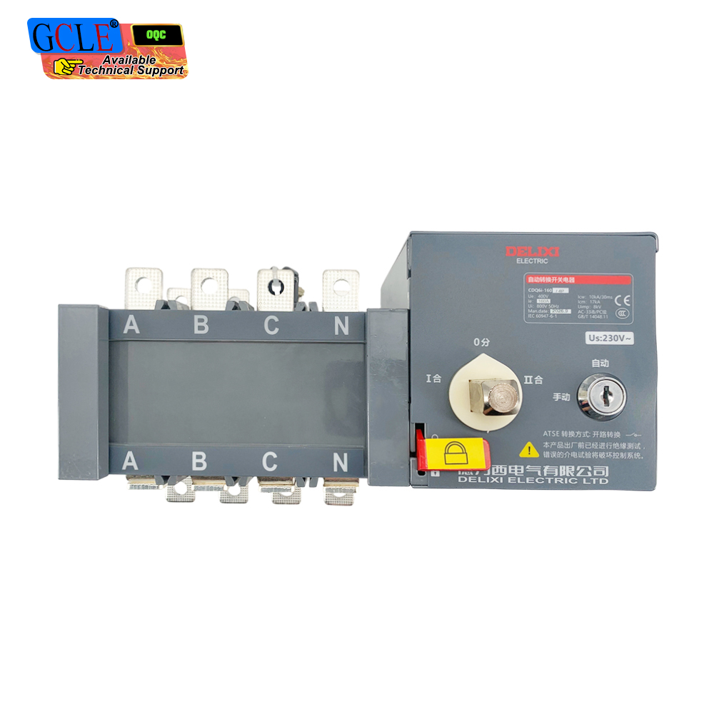 DELIXI CDQ6i-160/4P 160A Automatic Transfer Switch
