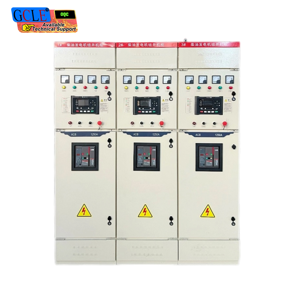 3 Sets 1250A Generator Parallel Control Cabinet With HGM9510 Synchronization Controller, Multi-unit Genset Paralleling Panel