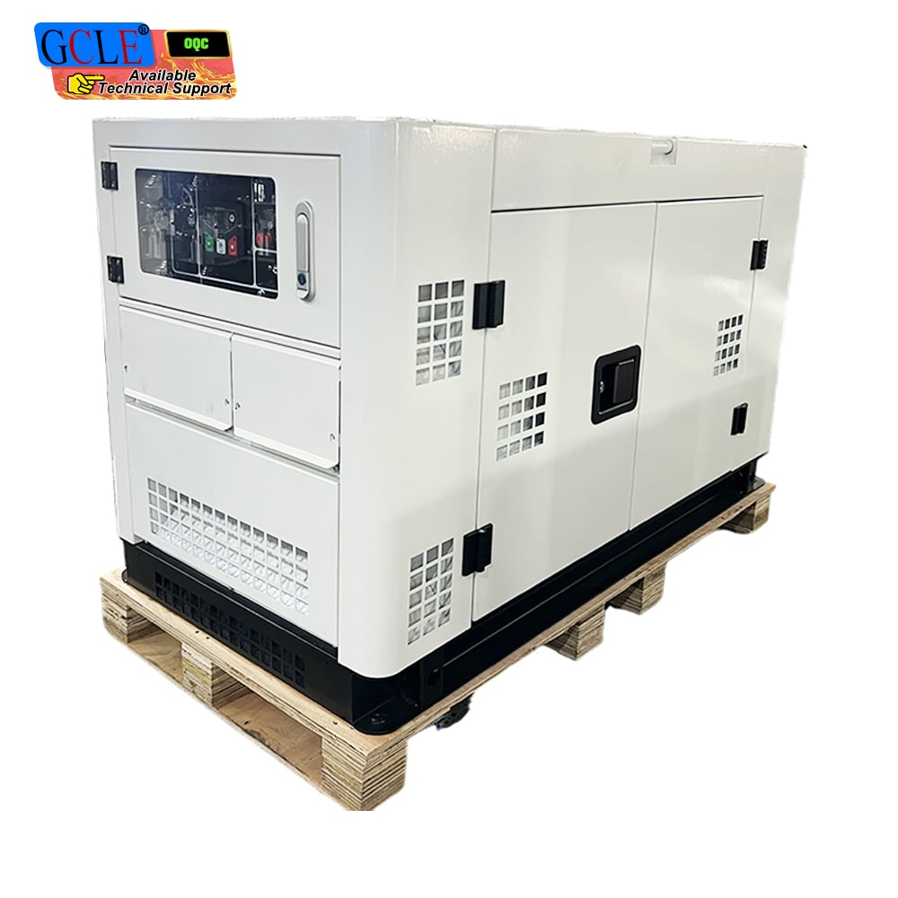 15KW Silent Diesel Generator Set Dual Voltage White Bread Type