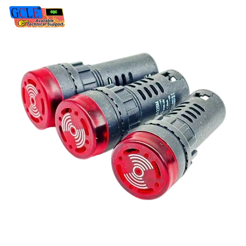 Indicateur lumineux à buzzer clignotant rouge AD16-22SM