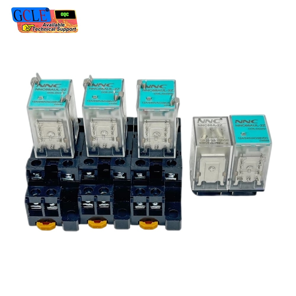 Relais électromagnétique miniature NNC NNC68AUL-2Z avec douille