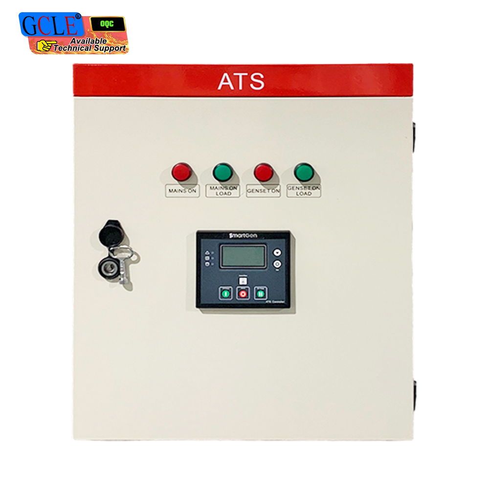 250A ATS Automatic Transfer Control Box With HAT560N Controller, Mains & Generator Dual Power Changeover Panel