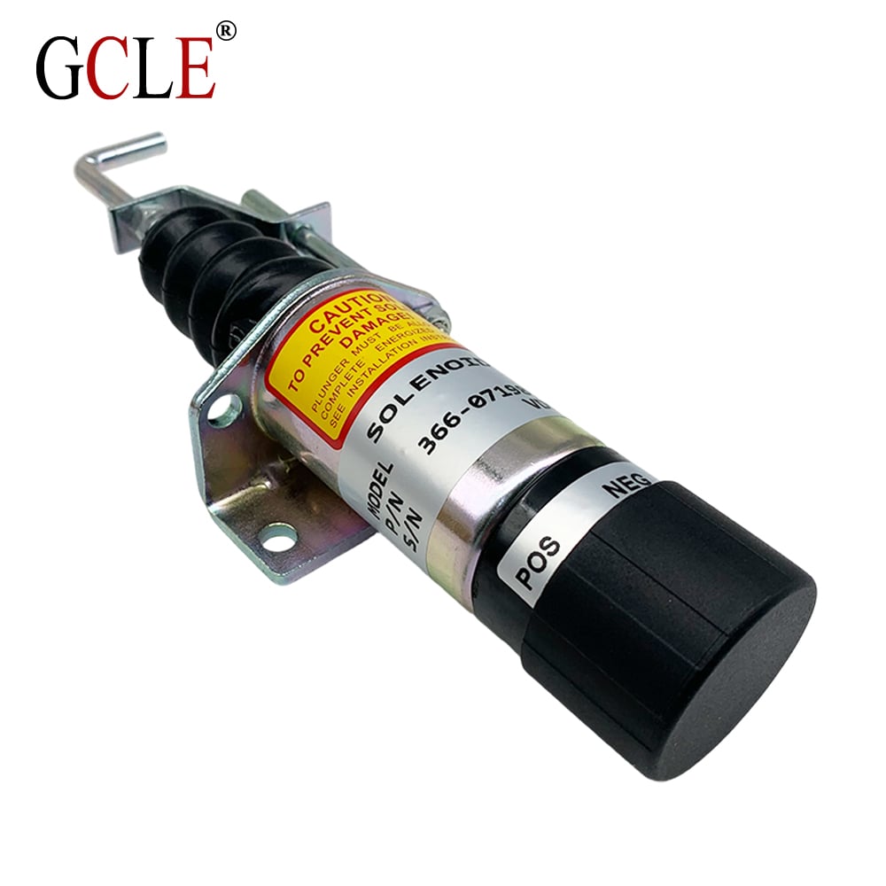 électrovanne d'arrêt de carburant 366-07198 – Commande fiable de l'arrêt du moteur à 24 V pour groupes électrogènes diesel