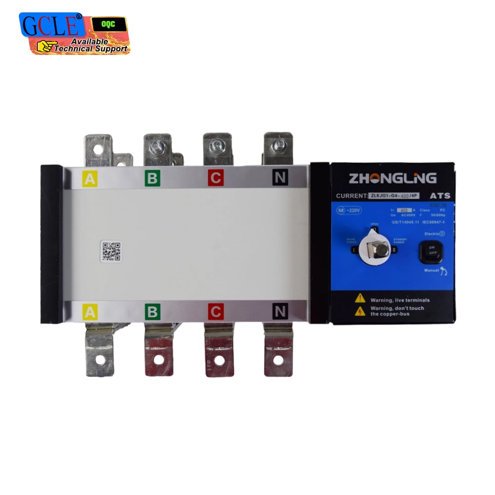 ZHONGLING ZLKJQ1-G4-400/4P 400A Automatic Transfer Switch