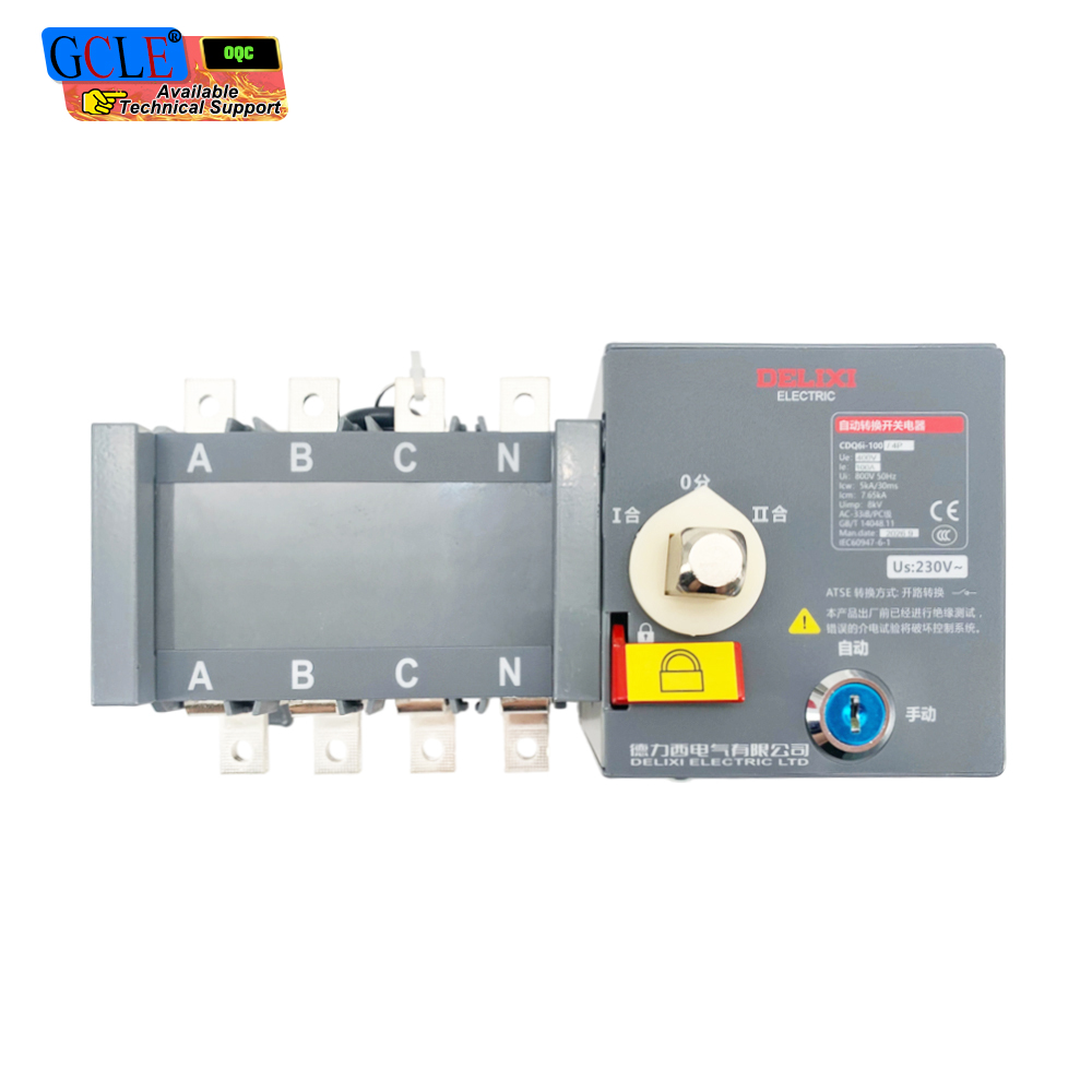 DELIXI CDQ6i-100/4P 100A Automatic Transfer Switch
