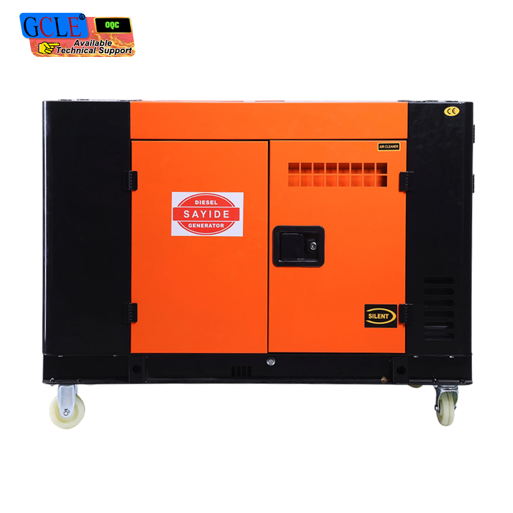 SAYIDE Silent Double Cylinder Diesel Generator 10-20KW Orange Black Version