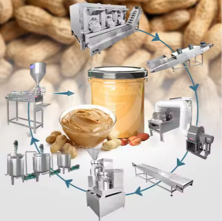Automatic Peanut Butter Making Packing Processing Line
