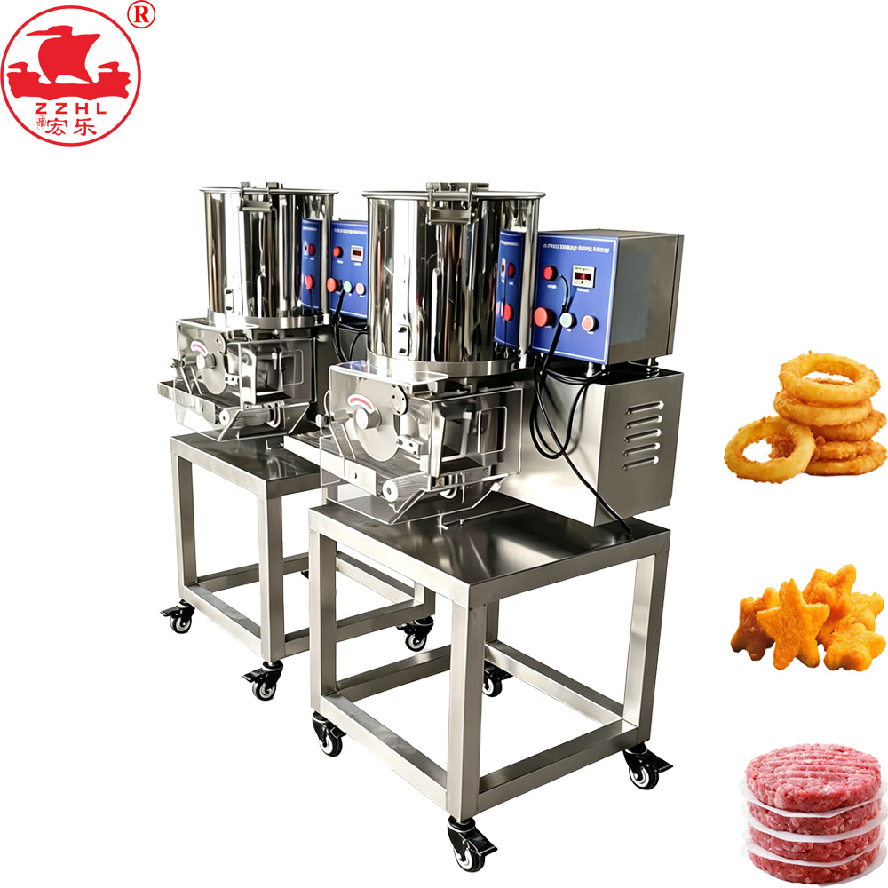 Automatic Hamburger Patty and Chicken Nugget Forming Machine 304 Stainless Steel for Meat Processing Industry