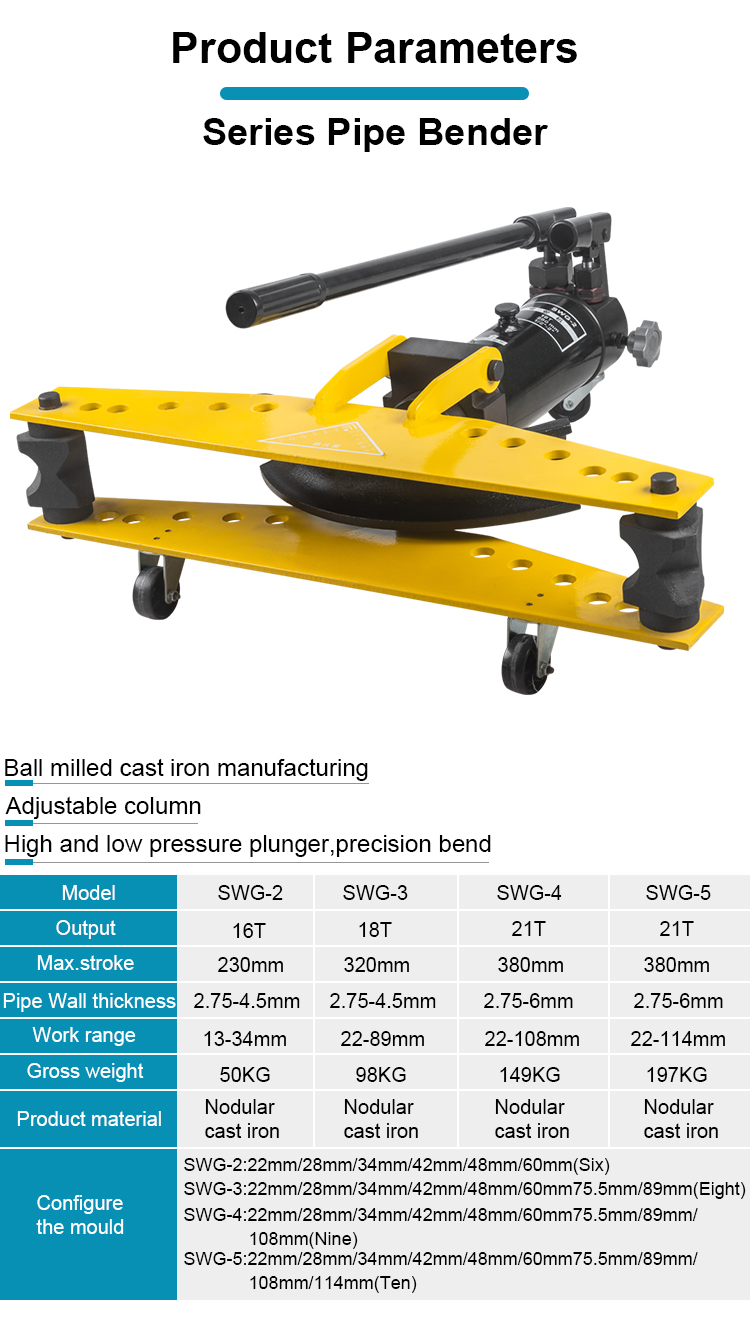 swg 2 steel pipe bending machine hydraulic bending machine-1