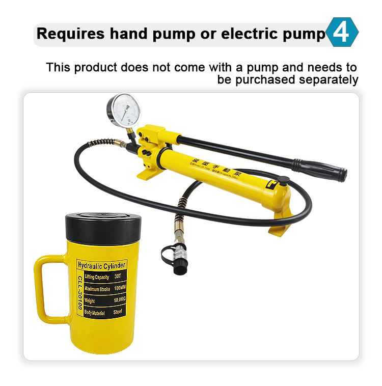 cll 30100 china manufacturer single acting lock nut 30ton jack hydraulic cylinder-11
