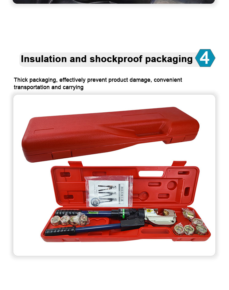 hot sale ep 430 manual crimp plier crimper 16 400mm2 with strap safety set hydraulic electric cable lug crimping tool-9