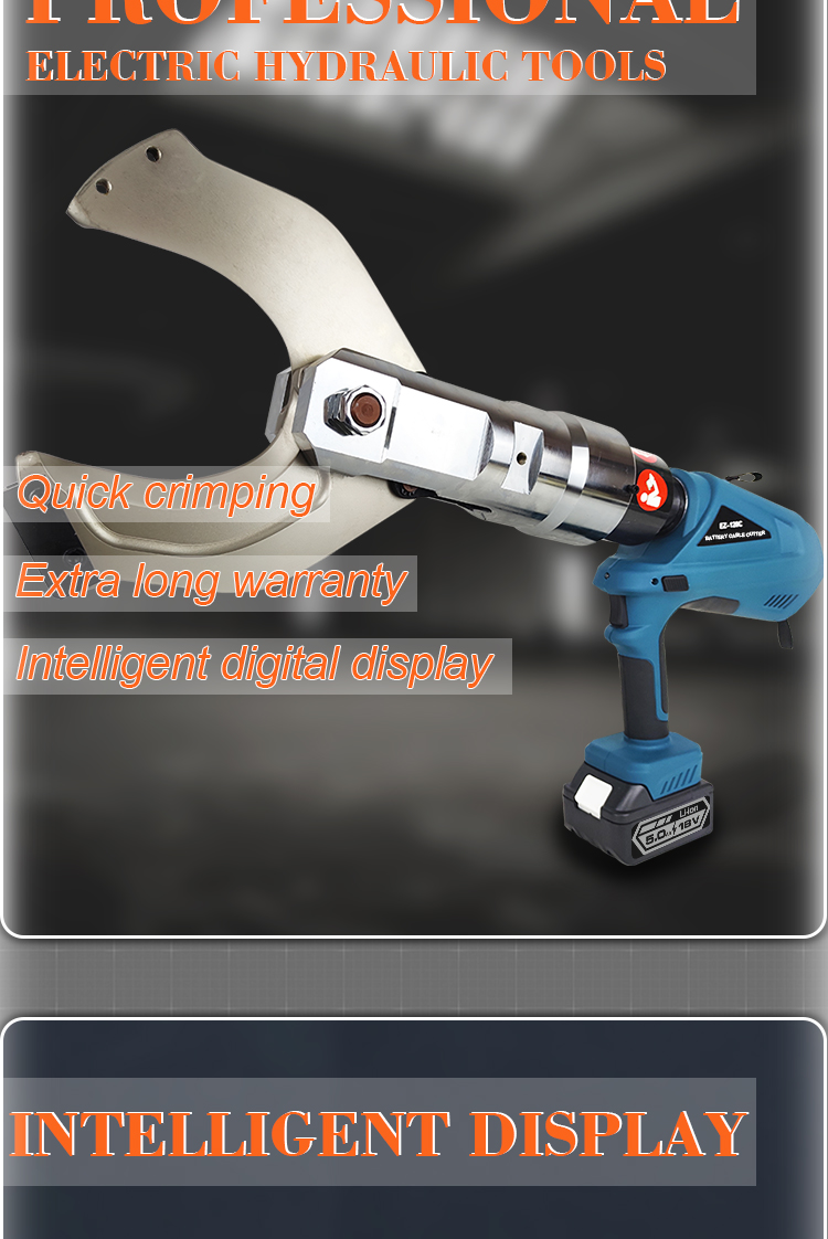 ez 120c high quality 20ton electric battery cutting tool copper cordless cable cutter292-3
