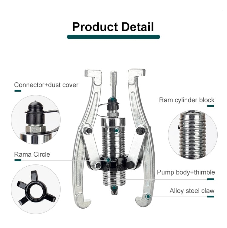fyd 15 15 ton semi industrial gear pullers ideal for removing the large bearing from shafts-6