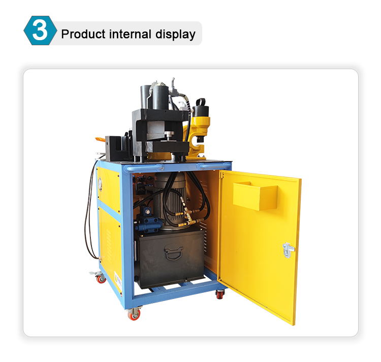 vhb 95 three in hydraulic angle steel cutting punching bending machine-7