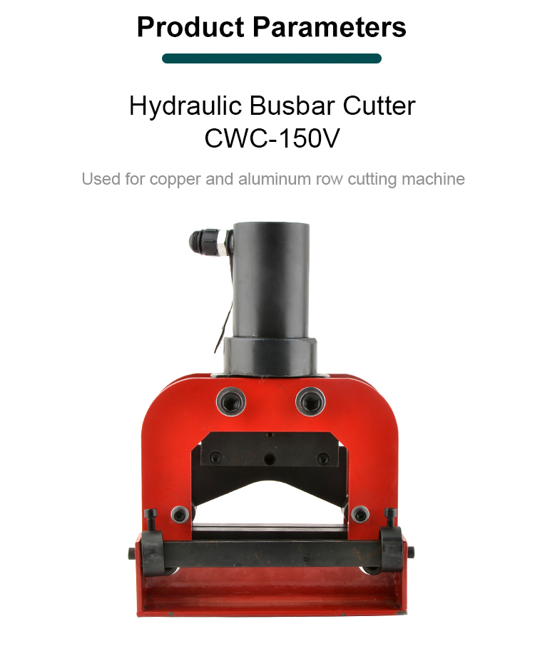 cwc 150v hydraulic 150mm copper busbar cutting machine aluminum plate hydraulic tools-1