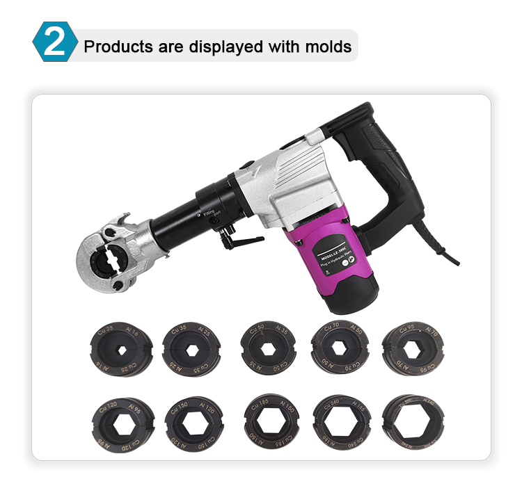 lz 300c electric cable lug crimping tool 300mm2 crimping tool-4