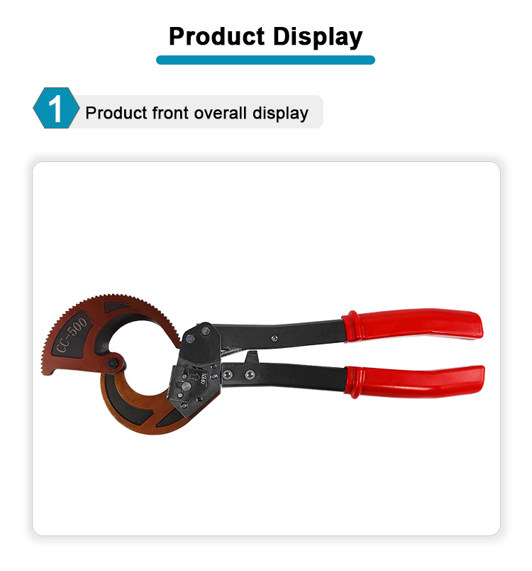 cc 500 heavy duty ratchet electric cable cutter tool armored cable wire cutter-3