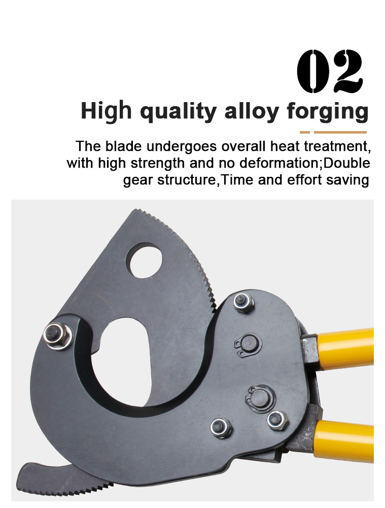 cc 400 heavy duty ratchet electric cable cutter tool armored cable wire cutter-9