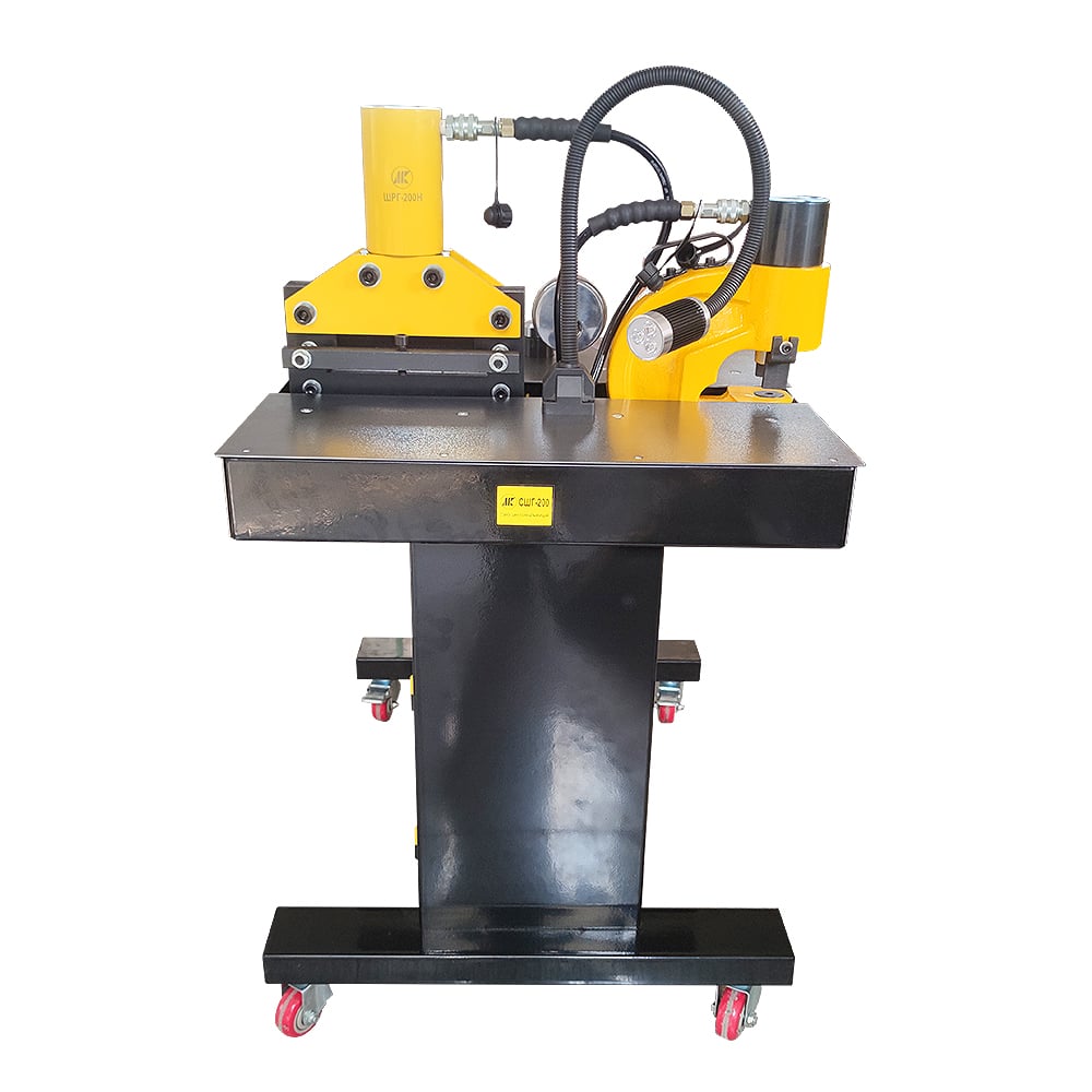 DHY-200 three-in-one hydraulic punching bending cutting busbar processing machine