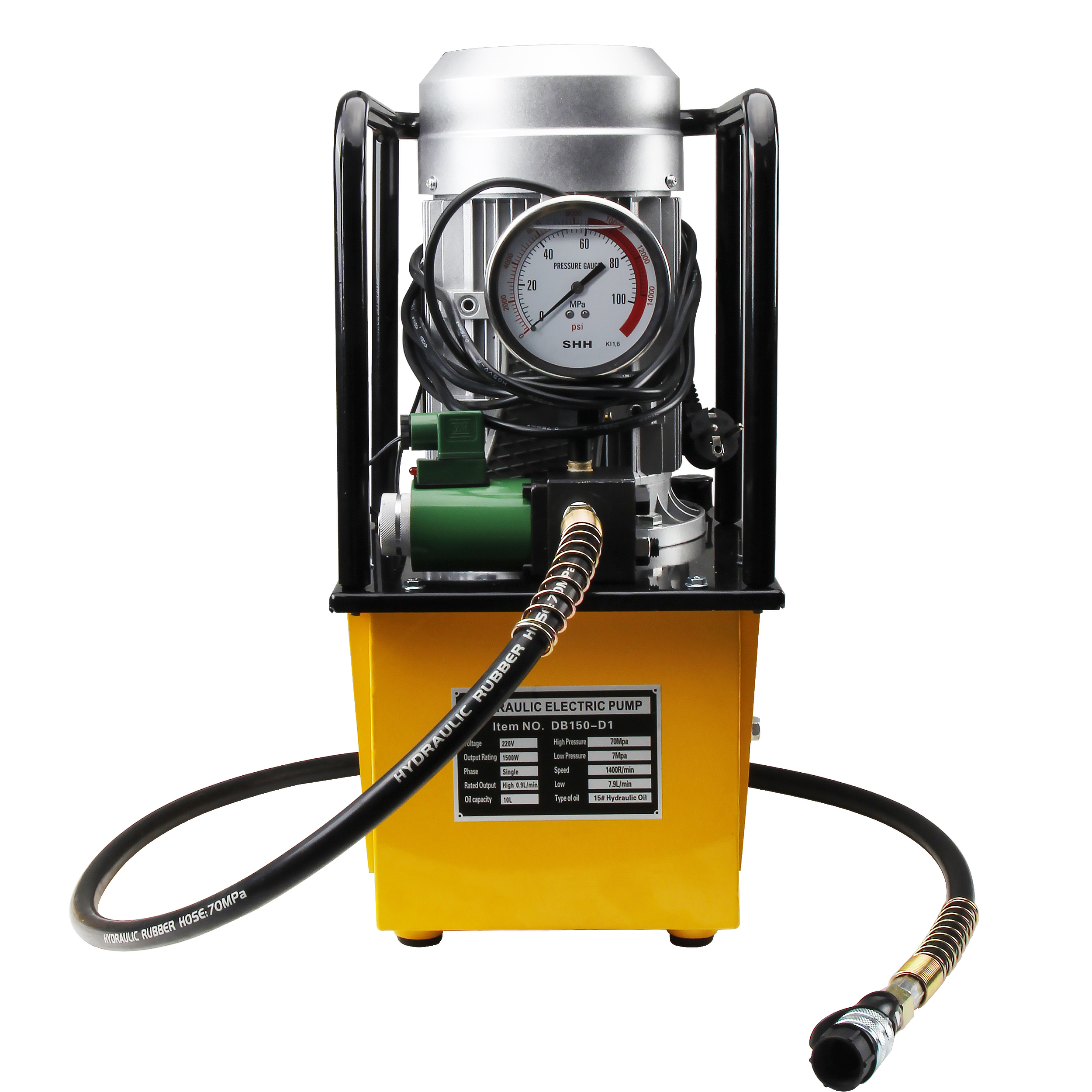 DB150-D1 single-action 700 bar high-voltage electric pump for hydraulic applications
