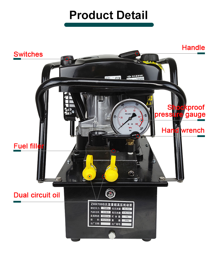 zhh 700s 700 bar high pressure gasoline powered pump-2