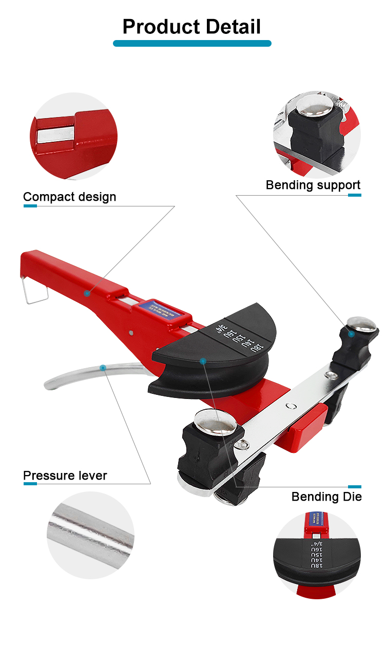 ct 999 6 22mm hand bender tool set hvac refrigeration copper pipe bending tools 90 degree tube bender kit-2