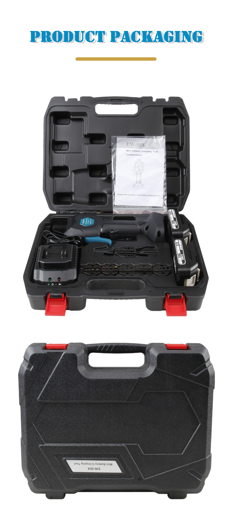 ew 50x battery crimping tool electric cold crimping tool terminal small function clamp-12