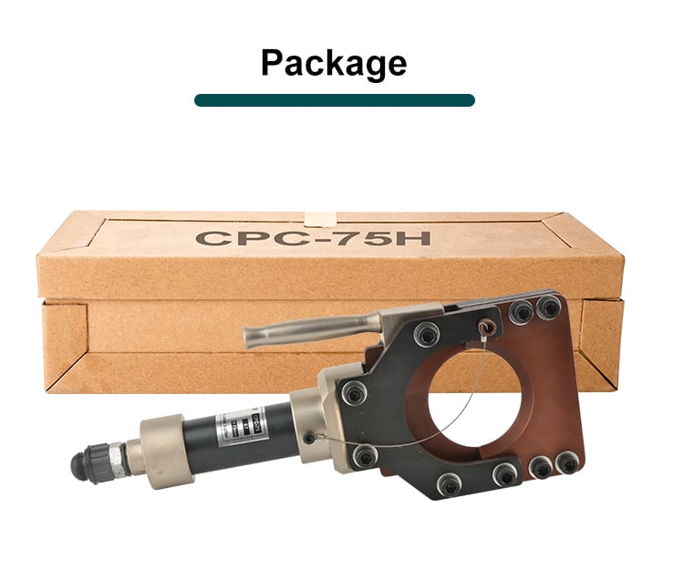 cpc 75h 8 ton hydraulic copper and aluminum armoured cable cutter tool-10