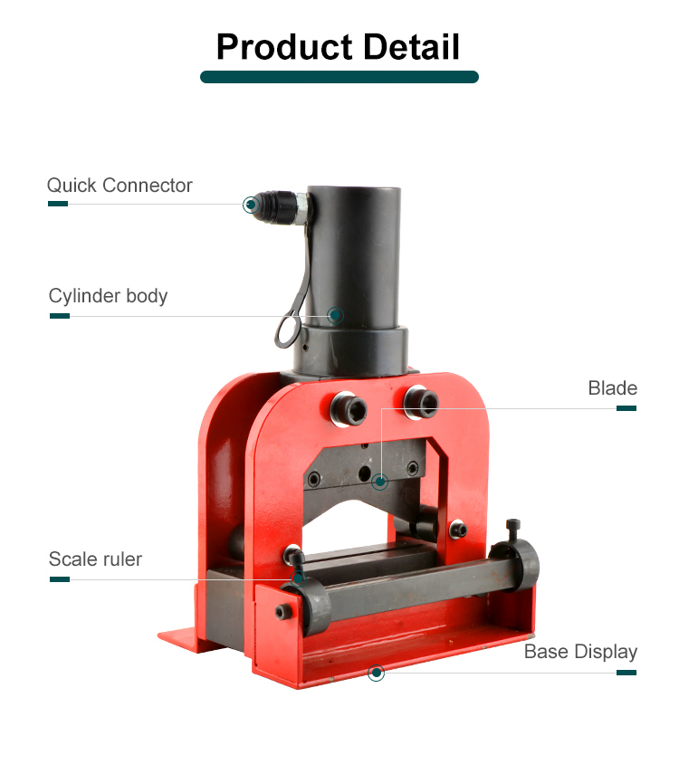 cwc 150v hydraulic 150mm copper busbar cutting machine aluminum plate hydraulic tools-5