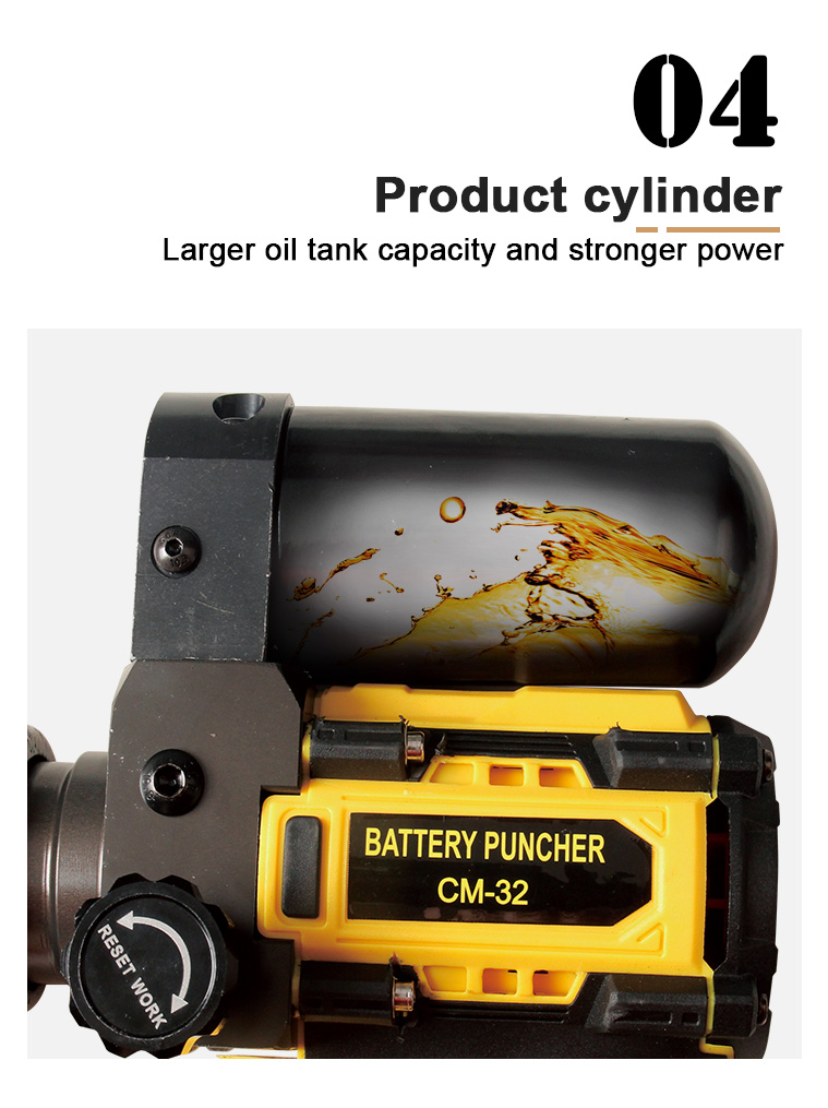 cm 32 rechargeable hydraulic puncher electric hydraulic punching tool-9