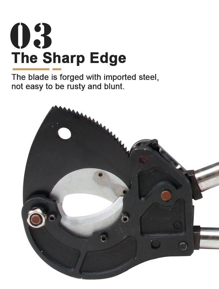 j30 easy operation steel manual ratchet cable cutter wire-7