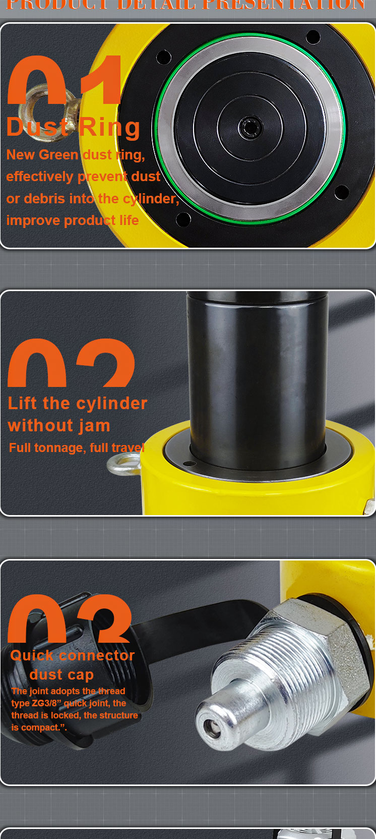 rsc 200100 hydraulic cylinder manufacturers hydraulic jack 200 ton-7