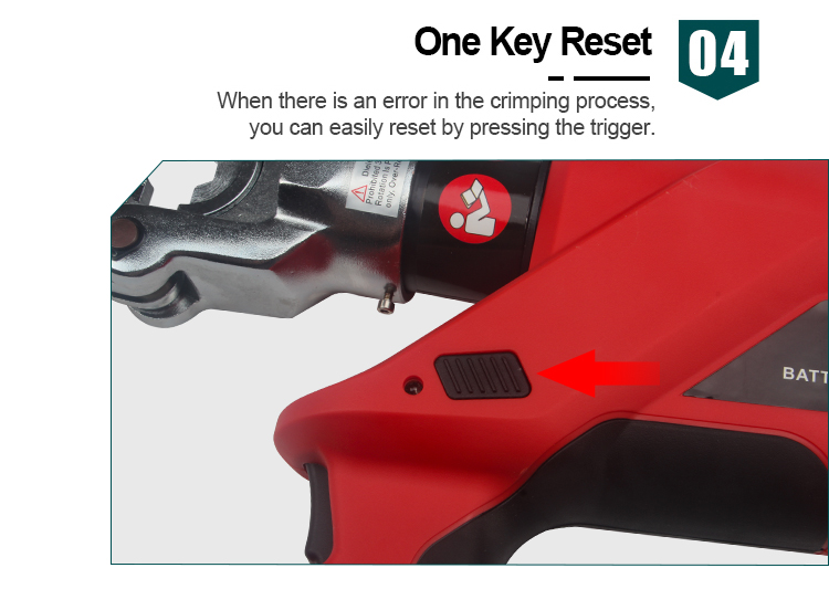 ez 300 battery cable lug crimping tools battery powered copper press tool588-7