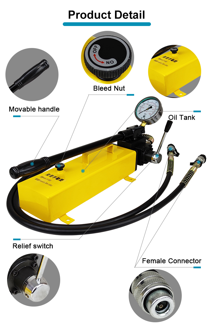 cp 800s heavy duty hand operated hydraulic pump double acting manual pump-2