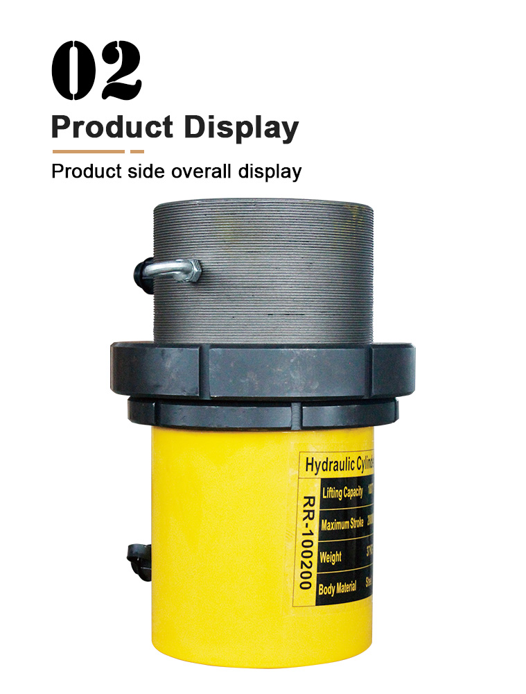 rr 100200 100ton 200mm stroke lock nut hydraulic press cylinder-6