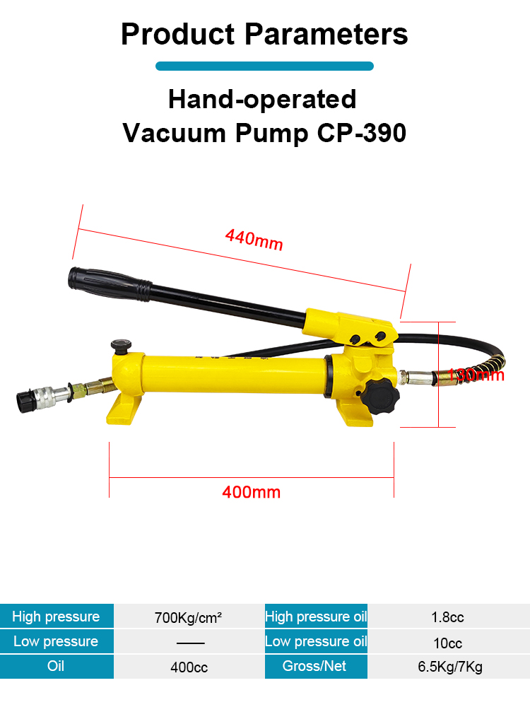 cp 390 hydraulic hand pump 700 bar for industrial applications-1