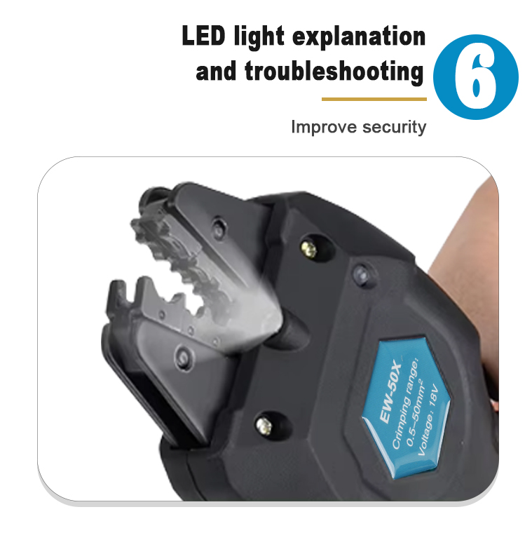ew 50x battery crimping tool electric cold crimping tool terminal small function clamp-11