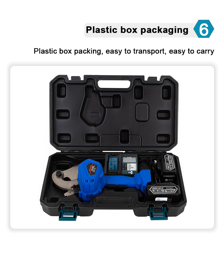ec 50m battery powered electric ratchet cable cutter for armored cable acsr246-11
