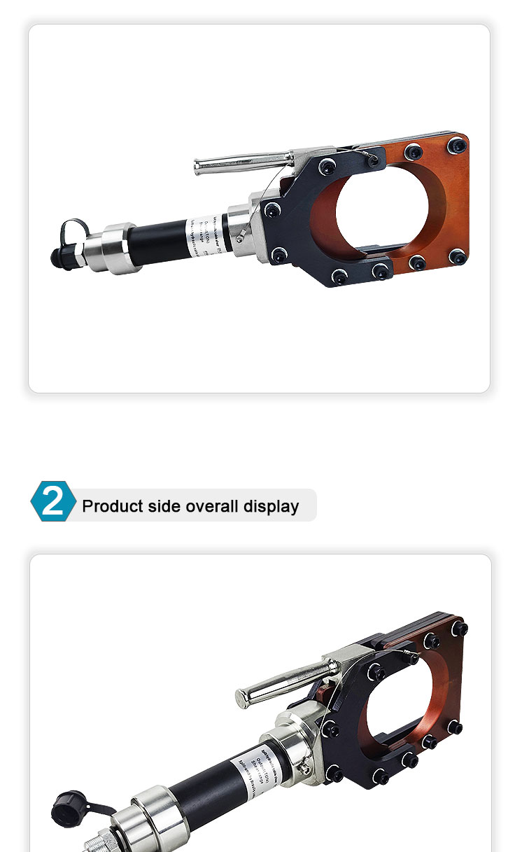 cpc 100h 12 ton hydraulic copper and aluminum armoured cable cutter 100mm-4