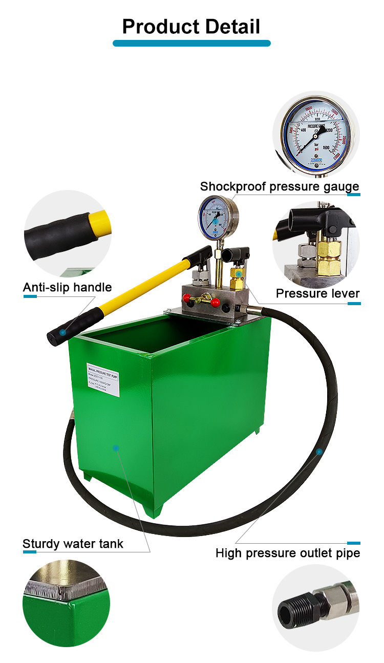 2dsy 100 two stage manual pressure test pump 1000bar-2