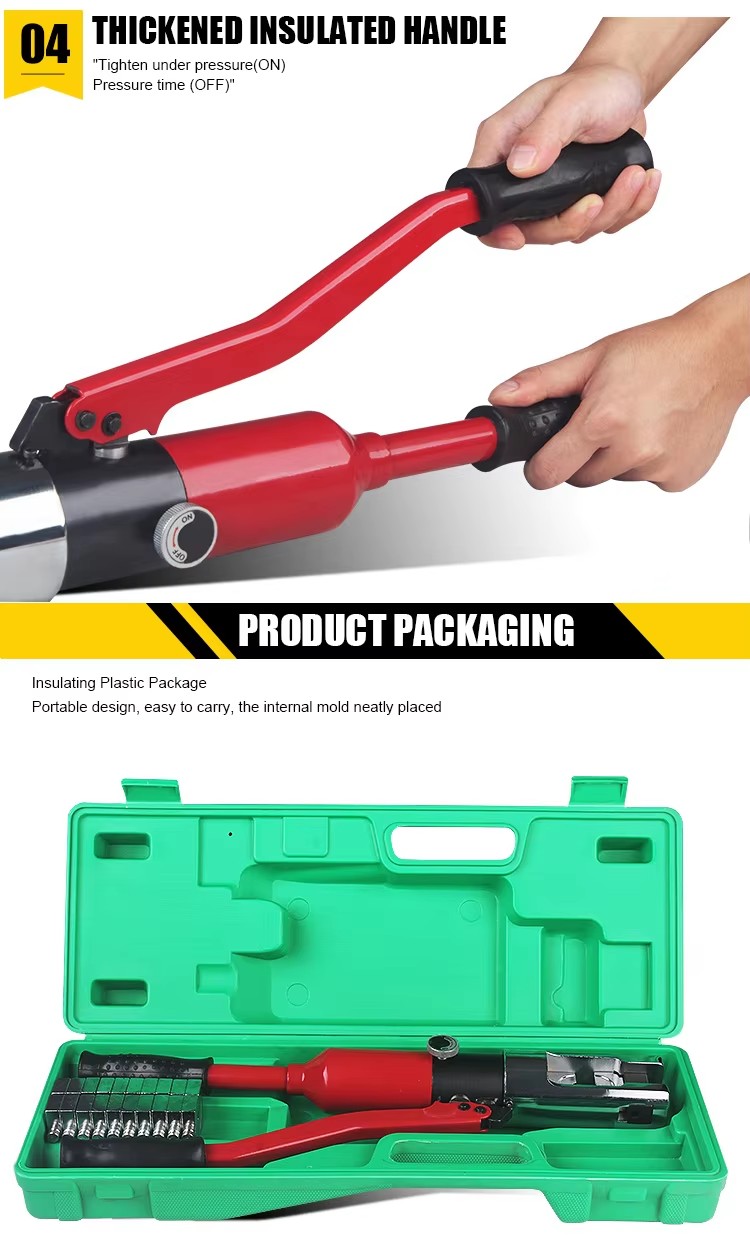 zho 300 hydraulic hand swage tools crimping tool set for 16   300 sqmm-4