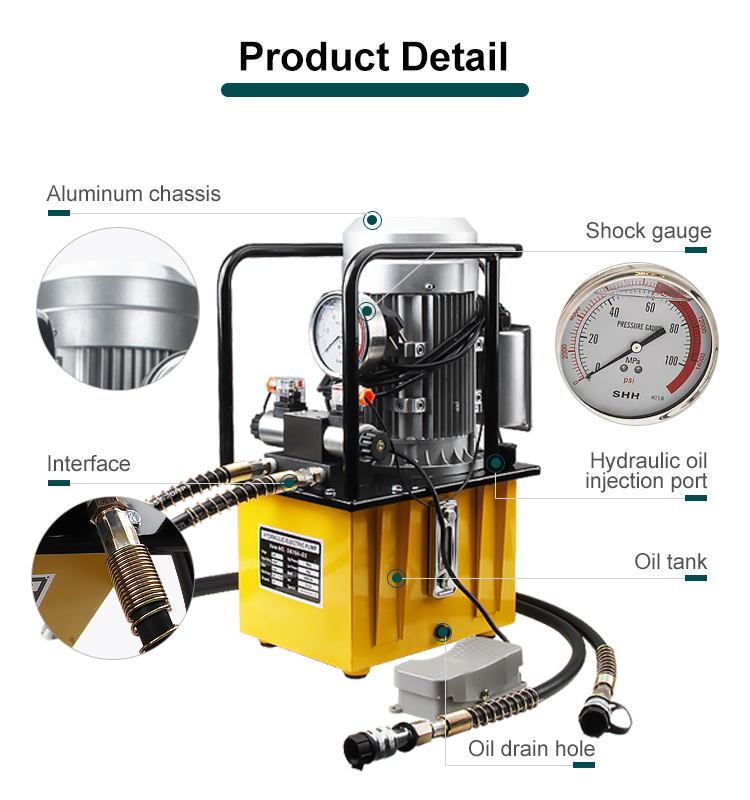 db150 d2 10l 700bar hydraulic electric pumps 10l power pack for electric vehicles high pressure electric hydraulic systems-3