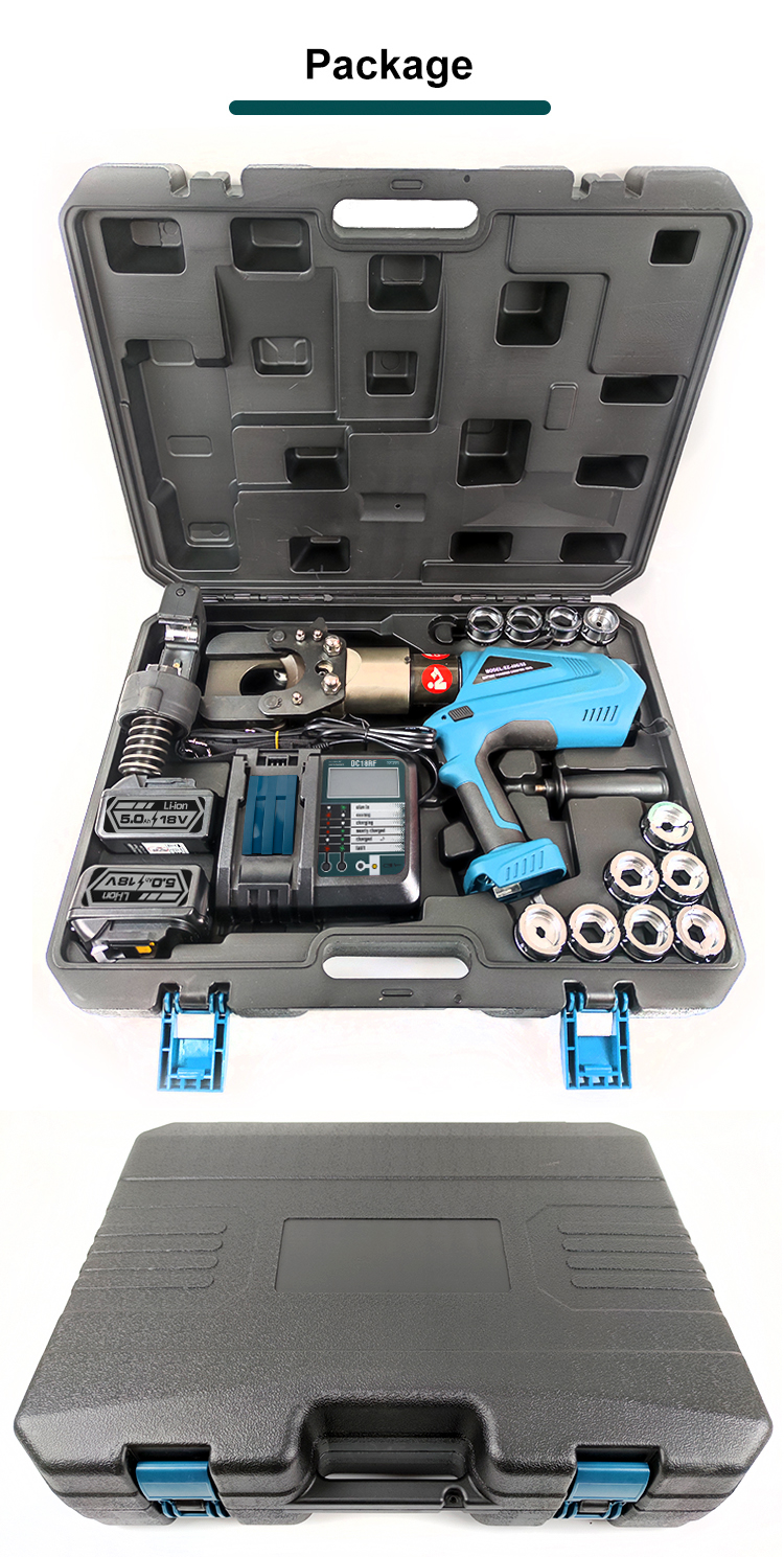 55 cutting crimping 2 in 1 battery electric powered hydraulic tool741-12