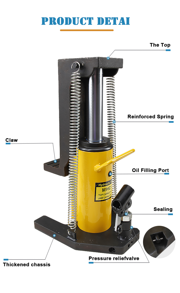 mhc 10 10ton mechanical claw jack hydraulic toe jack price-2