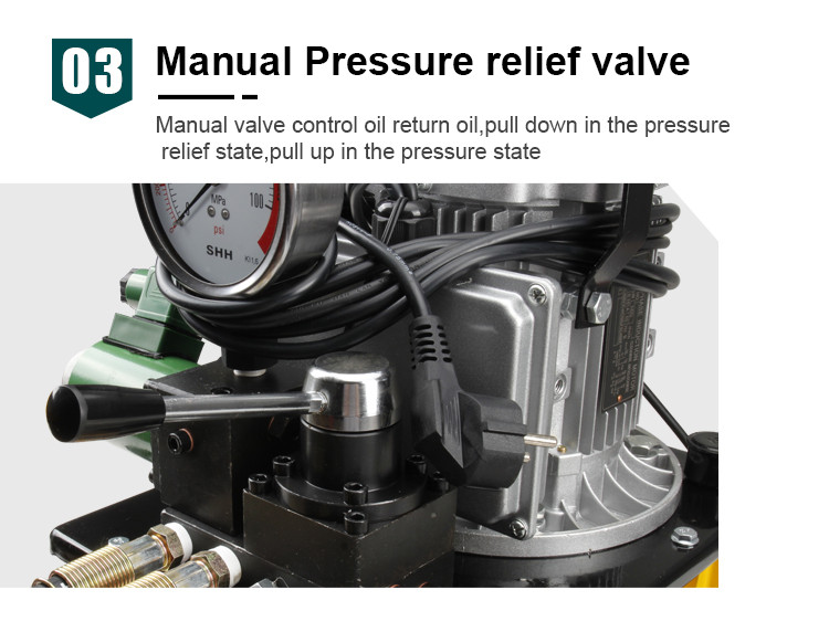 hhb 700d3 electric pump high pressure 700 bar three action hydraulic power source-6