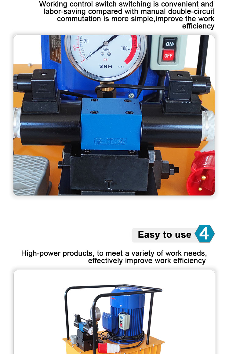 db550 d2 55kw double acting hydraulic electric power pack with high pressure piston pump metal structure magnetic drive pump-8