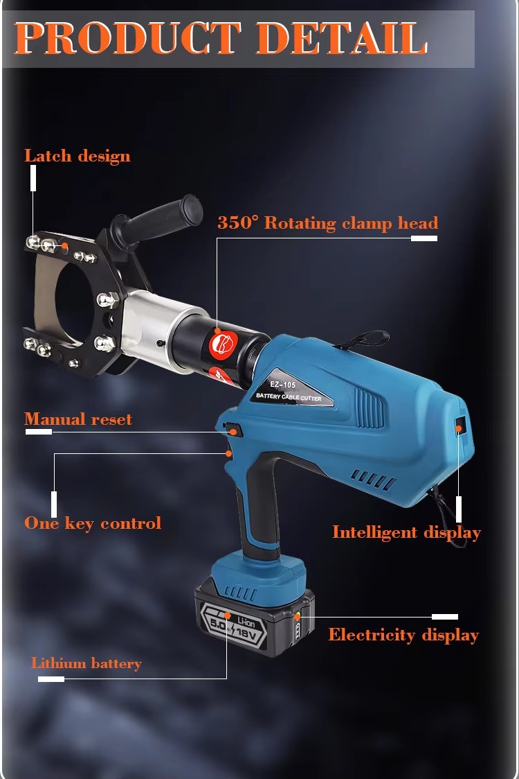 ez 105c battery powered hydraulic cable cutter up to 105mm-6