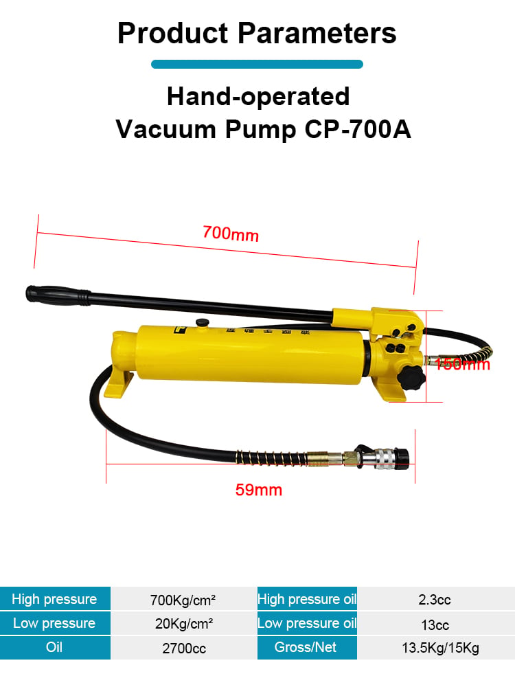 cp 700a hydraulic pump single acting high pressure hydraulic manual pump hand hydraulic pump-1