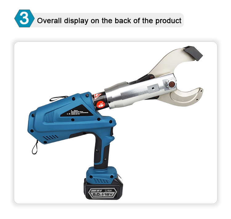 ez 65c cordless battery powered hydraulic cable cutter for dia 105mm armoured cable-7